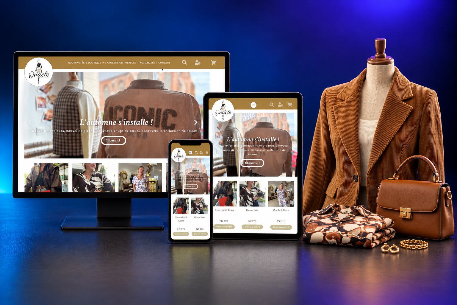 Le site de Oracle Boutique
